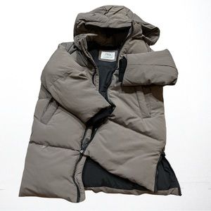 GREY ZARA KIDS PUFFER COAT